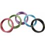 Fil d'aluminium - 1,5 mm - couleurs mlanges - 5x20 m