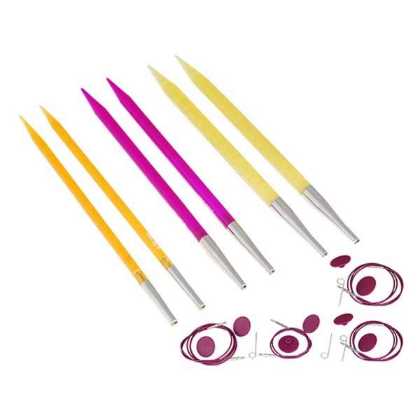 Set  tricoter Trendz - Fin aiguilles  tricoter Start