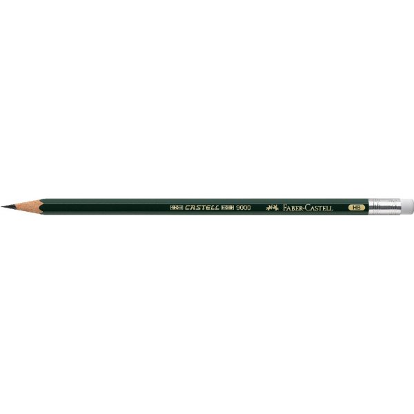 Crayon Castell 9000 - HB avec pointe gomme