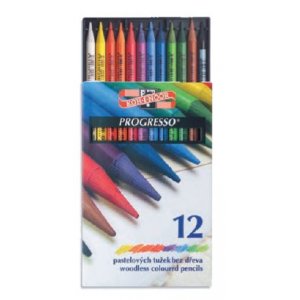 Progresso - crayons de couleur sans bois (lot de 12 ou 24) Progresso - crayons de couleur sans bois (lot de 12 ou 24)