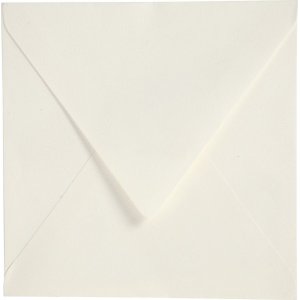 Enveloppe - blanc cassé - 16 x 16 cm - 50 pcs Enveloppe - blanc cassé - 16 x 16 cm - 50 pcs