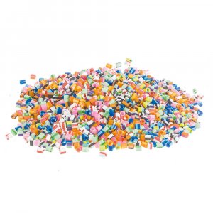 Nabbi® Melt Beads 5x5mm - 10 000 pièces de couleurs rayées mélangées Nabbi® Melt Beads 5x5mm - 10 000 pièces de couleurs rayées mélangées