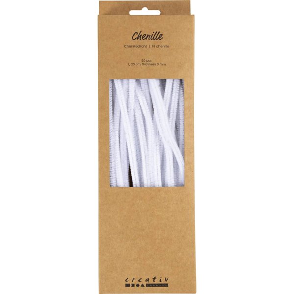 Cure-pipe - Ø6 mm - blanc - 50 pcs Cure-pipe - Ø6 mm - blanc - 50 pcs