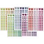 Autocollants pour mosaques - couleurs mlanges - 10 feuilles