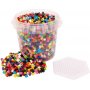 Perles de pipe 4000 pcs en seau + assiette