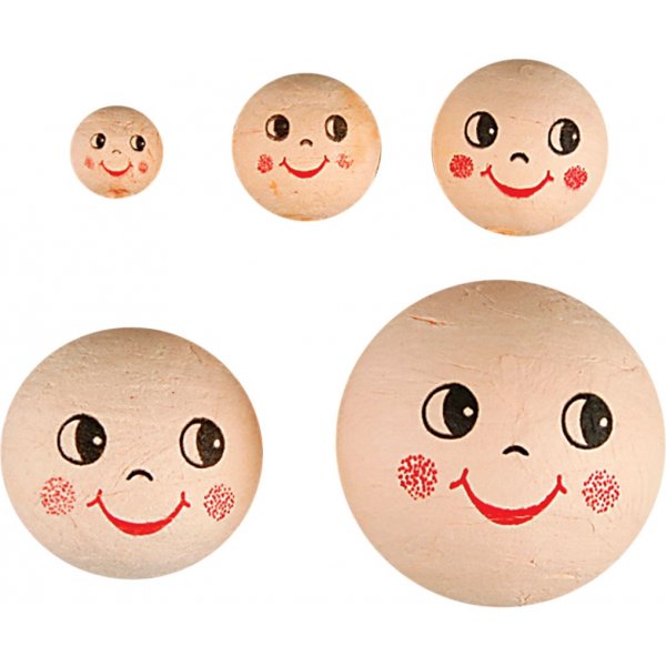 Ttes - ivoire - 12+18+22+30+40 mm - 100 pcs