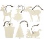 Pendentifs de Nol - rennes et traneau - 6 pcs