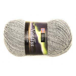 Fil Viking Nordlys 100g - Blanc/gris (915) Fil Viking Nordlys 100g - Blanc/gris (915)