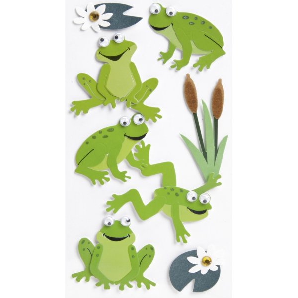 Mlange d\\\'autocollants - Grenouilles 2