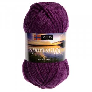 Fil Viking Chiffon de sport 50g - Violet foncé (569) SR Fil Viking Chiffon de sport 50g - Violet foncé (569) SR
