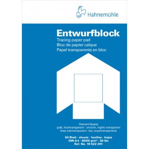Bloc à tracer Hahnemühle Diamant 90/95g Bloc à tracer Hahnemühle Diamant 90/95g