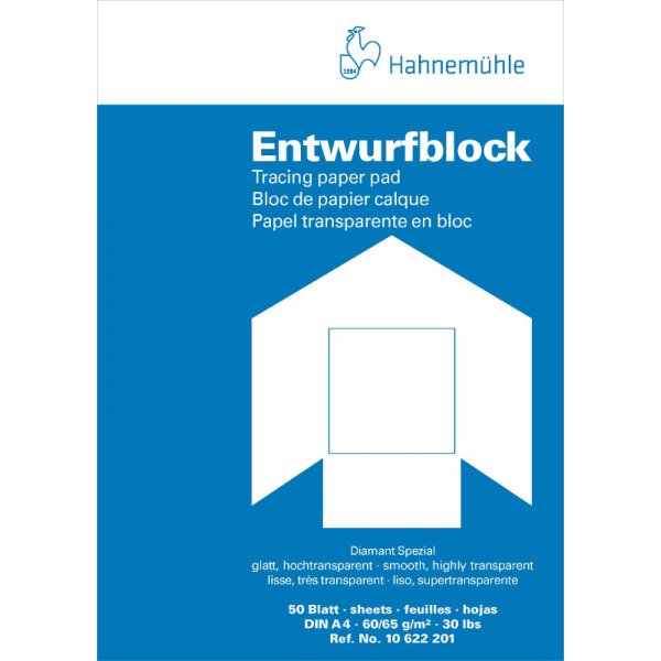Bloc  tracer Hahnemhle Diamant 90/95g