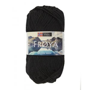 Fil Viking Fröya 50g - Noir (201) Fil Viking Fröya 50g - Noir (201)