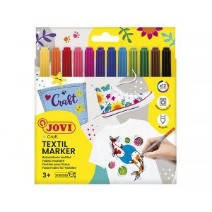 Set de stylos textiles - Jovi - 12 stylos tactiles permanents Set de stylos textiles - Jovi - 12 stylos tactiles permanents