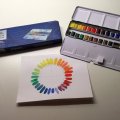 Image client Peinture aquarelle W&N Cotman - Boîte métal Sketcher's 24 couleurs