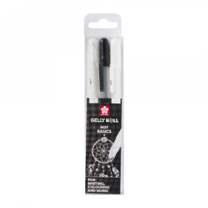 Stylos gel Sakura Gelly Roll - 3 stylos (Noir, Blanc, Transparent) Stylos gel Sakura Gelly Roll - 3 stylos (Noir, Blanc, Transparent)