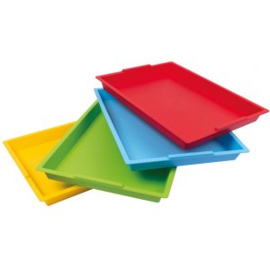 Plateaux en plastique 40,5 x 30,5 x 4 cm, 4 pcs. Plateaux en plastique 40,5 x 30,5 x 4 cm, 4 pcs.