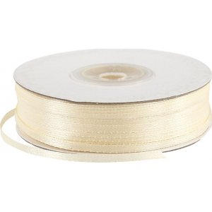 Ruban satin - blanc cassé - B3 mm - 100 m Ruban satin - blanc cassé - B3 mm - 100 m