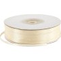 Ruban satin - blanc cass - B3 mm - 100 m