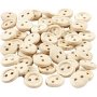 Boutons en bois 8 mm - 50 pcs