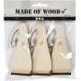 Pre Nol en bois - 3 pcs