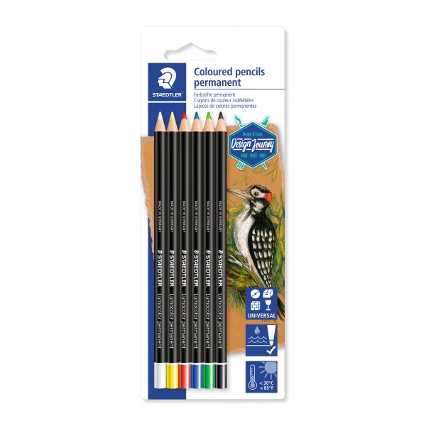 Stylo craie Lumocolor permanent - 6 couleurs