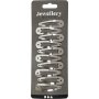 Pinces  cheveux - plaqu argent - 10 pcs