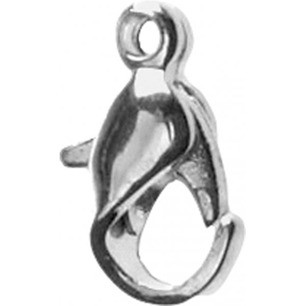 Mousqueton - plaqu argent - 10 pcs