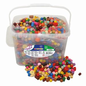 Perles en bois 2,5 kg Perles en bois 2,5 kg