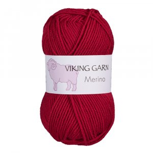 Fil Viking Mérinos 50g - Rouge foncé (860) Fil Viking Mérinos 50g - Rouge foncé (860)