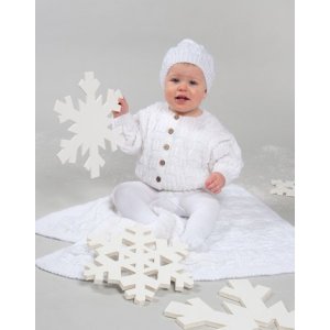 Patron tricot - Cardigan, bonnet et couverture Patron tricot - Cardigan, bonnet et couverture