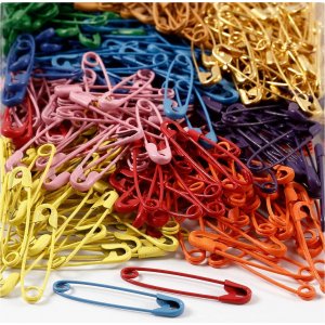 Épingles de sûreté - couleurs mélangées - 10 x 100 pcs Épingles de sûreté - couleurs mélangées - 10 x 100 pcs
