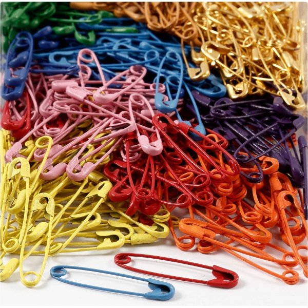 pingles de sret - couleurs mlanges - 10 x 100 pcs