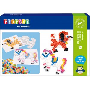 XL Bead Set - cheval et chien - 600 perles tube XL Bead Set - cheval et chien - 600 perles tube