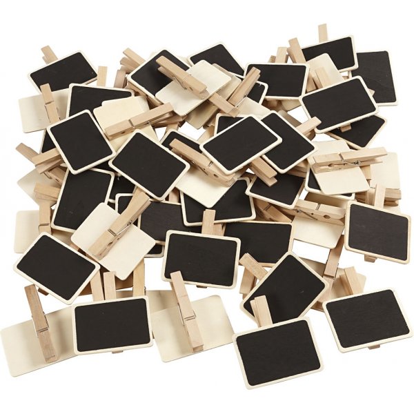 Planche avec clip - 6,8 x 4,7 cm - 100 pcs