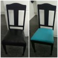 Image client Tissu d'ameublement Vinyle / Similicuir Turquoise - 140 cm