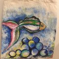 Image client Sac de transport coton 28 x 24 cm - anse courte naturel