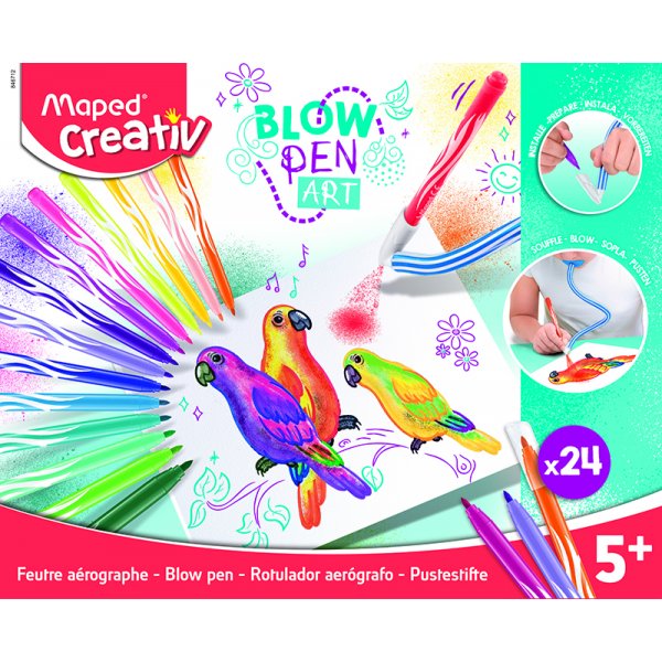 Crayon bleu - Maped - 24 crayons (5+ ans)
