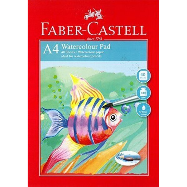 Bloc aquarelle Faber-Castell Aquarelle Gamme Rouge 140gr - A4