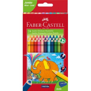 Crayons de couleur Jumbo Triangle - 24 couleurs Crayons de couleur Jumbo Triangle - 24 couleurs