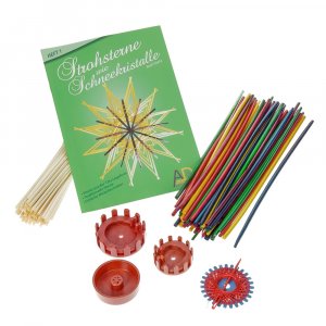Kit de bricolage étoile en paille - 4 pièces n°1 Kit de bricolage étoile en paille - 4 pièces n°1