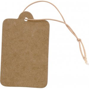Etiquettes en carton fort - 25 x 40 mm - marron clair - 100 pcs Etiquettes en carton fort - 25 x 40 mm - marron clair - 100 pcs