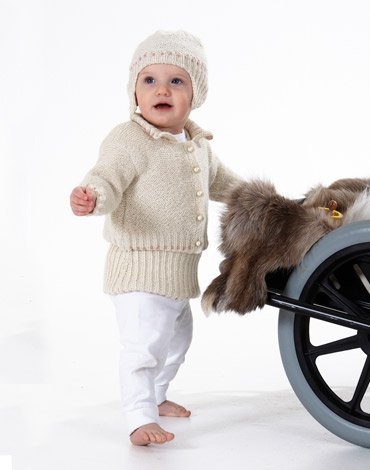 Patron tricot - Cardigan et bonnet