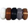 Laine carde - naturelle - 5 x 100 g