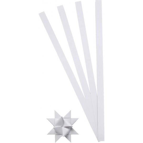 Bandes toiles - blanc - 4,5 cm - 100 bandes