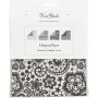 Papier origami - noir/blanc - 15 x 15 cm - 50 feuilles