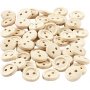 Boutons en bois 8 mm - 50 pcs