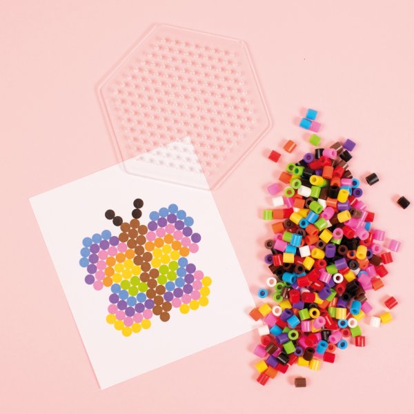 La perle tube avec plaque 1 000 pièces 10 couleurs La perle tube avec plaque 1 000 pièces 10 couleurs