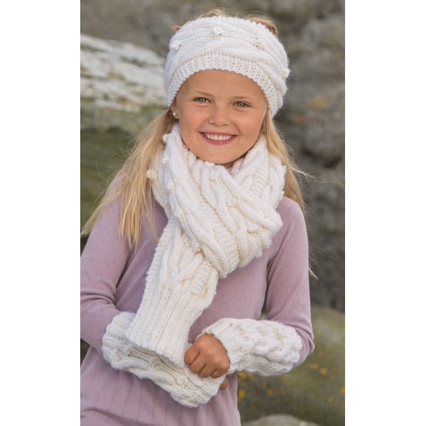 Patron tricot - charpe, bandeau et chauffe-pouls