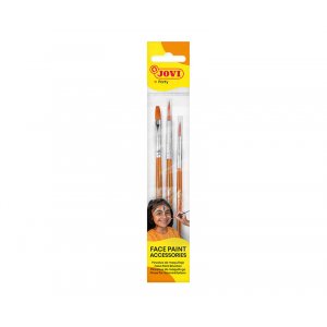 Set de maquillage - Jovi - 3 pinceaux pour le maquillage (plat, fin et rond) Set de maquillage - Jovi - 3 pinceaux pour le maquillage (plat, fin et rond)